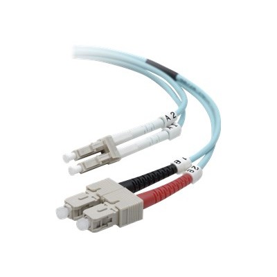 Belkin F2F402L7 01M Network cable LC PC multi mode M to SC PC multi mode M 3.3 ft fiber optic 50 125 micron B2B