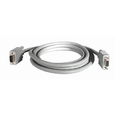 Cables To Go 09459 VGA extension cable HD 15 M to HD 15 F 50 ft gray