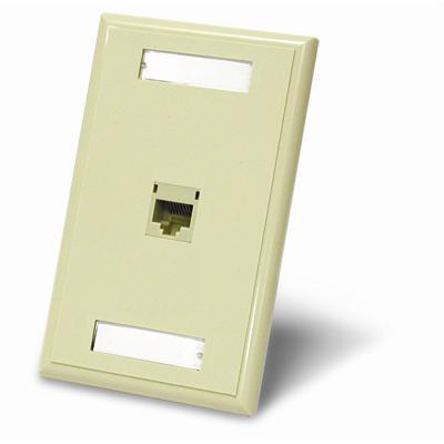 Cables To Go 27415 Premise Plus Mounting plate ivory 1 port