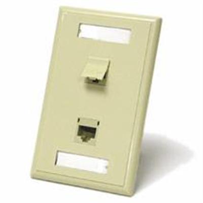 Cables To Go 27416 Wall mount plate RJ 45 X 2 white 2 ports