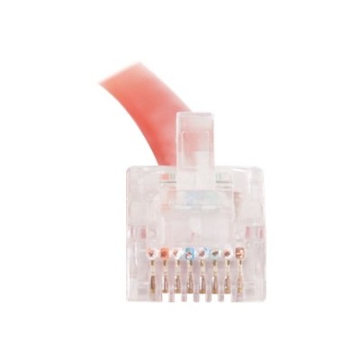 Cables To Go 24496 Cat5e Non Booted Unshielded UTP Network Crossover Patch Cable Crossover cable RJ 45 M to RJ 45 M 3 ft UTP CAT 5e red