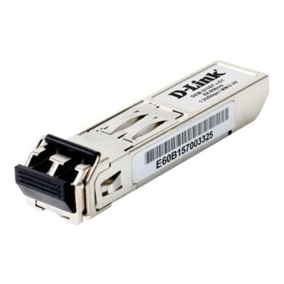 D Link DEM 311GT DEM 311GT SFP mini GBIC transceiver module Gigabit Ethernet 1000Base SX LC multi mode up to 1800 ft 850 nm for DES 3028 3052