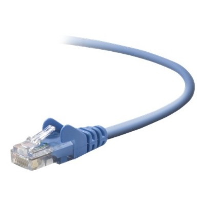 Belkin A3L791 04 BLU S Patch cable RJ 45 M to RJ 45 M 4 ft UTP CAT 5e snagless booted blue B2B for Omniview SMB 1x16 SMB 1x8 OmniView IP