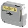 1/2 Black on Yellow Non-Laminated Tape for P-Touch