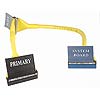 ATA 133 Rounded Cable  2 Device  PVC Jacket Yellow 24 Inches