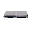 Reads and Writes Memory Stick  CompactFlash  IBM Microdrive  SmartMedia  MultiMediaCard  and Secure Digital.