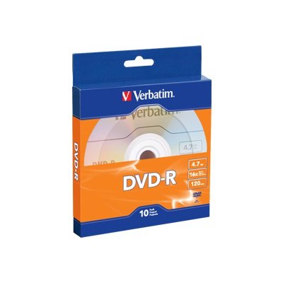 Verbatim 97957 10 x DVD R 4.7 GB 120min 16x blister