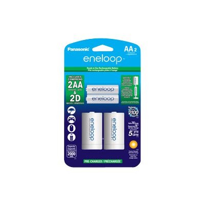 Panasonic K KJS1MCA2BA eneloop K KJS1MCA2BA Battery 2 x AA type NiMH 2000 mAh