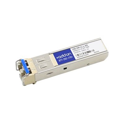 AddOn Computer Products 100 SM LL L AO McData 100 SM LL L Compatible TAA Compliant 100Base LX SFP Transceiver SMF 1310nm 10km LC