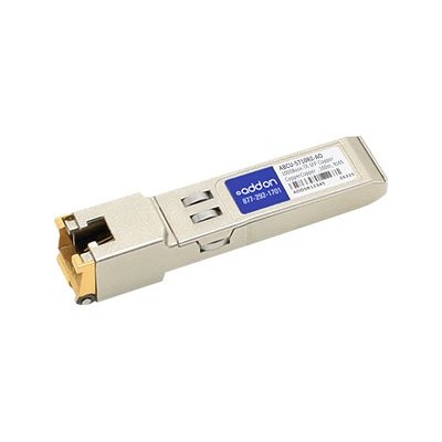 AddOn Computer Products ABCU 5710RZ AO Avago ABCU 5710RZ Compatible TAA Compliant 1000Base TX SFP Transceiver Copper 100m RJ 45