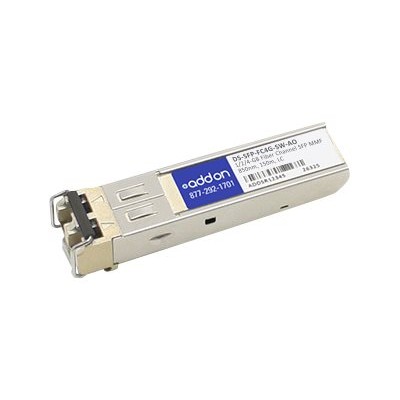 AddOn Computer Products DS SFP FC4G SW AO Cisco DS SFP FC4G SW Compatible TAA Compliant 1 2 4Gbs Fibre Channel SW SFP Transceiver MMF 850nm 150m LC