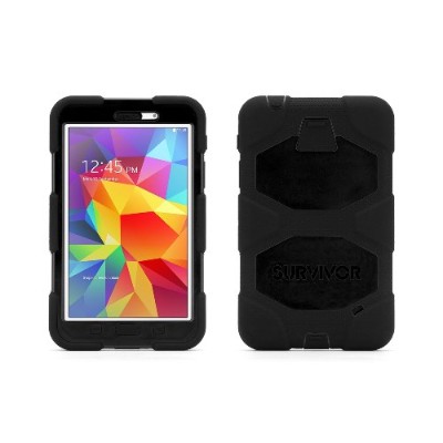 Griffin GB39911 Survivor Extreme Duty Back cover for tablet silicone polycarbonate black for Samsung Galaxy Tab 4 7 in