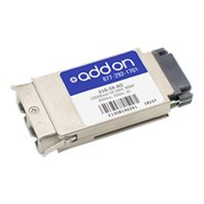 AddOn Computer Products E1G SX AO Brocade E1G SX Compatible TAA Compliant 1000Base SX GBIC Transceiver MMF 850nm 550m SC