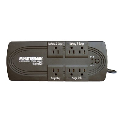 Minute man EN600 Minuteman EnSpire EN600 UPS AC 120 V 300 Watt 600 VA 4.5 Ah USB output connectors 6