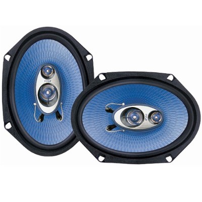 Pyle PL683BL 6'' x 8'' 360 Watt Three-Way Speakers - Pair Pyle PL683BL 6'' x 8'' 360 Watt Three-Way Speakers - Pair