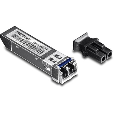 TRENDnet TE100 MGBFX TE100 MGBFX SFP mini GBIC transceiver module Fast Ethernet 100Base FX LC multi mode up to 1.2 miles 1310 nm