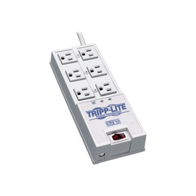TrippLite TR 6 Surge Protector Power Strip 6 Outlet 6 Cord 2420 Joules Auto Shut Off Surge protector AC 120 V output connectors 6 United States whit