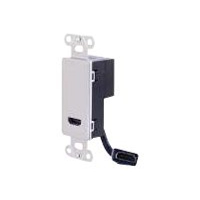Cables To Go 41042 HDMI Pass Through Decorative Style Wall Plate - Aluminum - Mounting plate - HDMI - aluminum Cables To Go 41042 HDMI Pass Through Decorative Style Wall Plate - Aluminum - Mounting plate - HDMI - aluminum