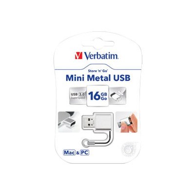 Verbatim 49839 Store 'n' Go Mini Metal - USB flash drive - 16 GB - USB 3.0 Verbatim 49839 Store 'n' Go Mini Metal - USB flash drive - 16 GB - USB 3.0