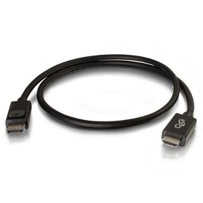 Cables To Go 54326 6ft DisplayPort Male to HD Male Adapter Cable - Black (TAA Compliant) - Black Cables To Go 54326 6ft DisplayPort Male to HD Male Adapter Cable - Black (TAA Compliant) - Black