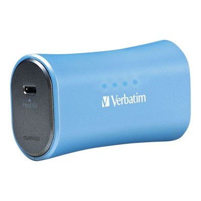 Verbatim 98359 Portable Power Pack - External battery pack Li-Ion 2200 mAh - on cable: Micro-USB - aqua blue Verbatim 98359 Portable Power Pack - External battery pack Li-Ion 2200 mAh - on cable: Micro-USB - aqua blue