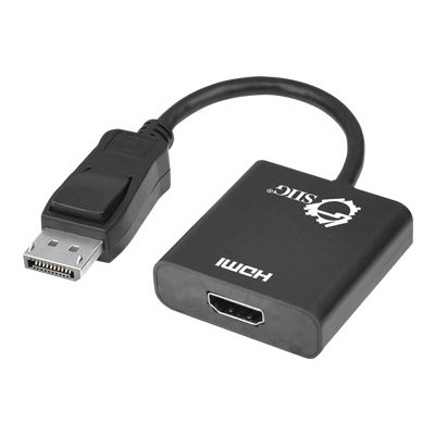 SIIG CB DP0Q11 S1 DisplayPort to HDMI Adapter Video adapter DisplayPort HDMI HDMI F to DisplayPort M 9.6 in black