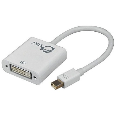 SIIG CB DP0S11 S1 Mini DisplayPort to DVI Adapter Converter DisplayPort adapter Mini DisplayPort M to DVI D F 8.9 in white