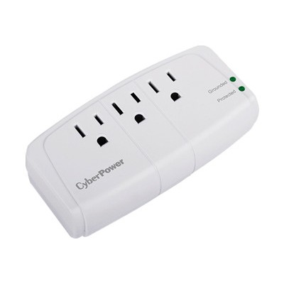 Cyberpower CSB300W Essential Series CSB300W Surge protector AC 125 V output connectors 3