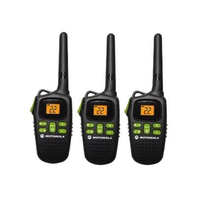 Motorola MD200TPR Talkabout MD200TPR Portable two way radio FRS GMRS 22 channel black pack of 3