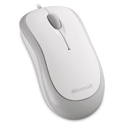 Microsoft P58 00062 Basic Optical Mouse Mouse optical 3 buttons wired USB white