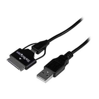 StarTech.com USB2UBSDC 65cm Samsung Galaxy Tab Dock Connector Micro USB to USB Cable Charging data cable kit 2 ft double shielded black for Samsung