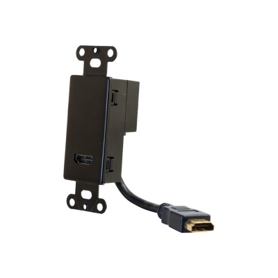 Cables To Go 41045 HDMI Pass Through Decorative Style Wall Plate - Black - Cable clips - black (pack of 20) Cables To Go 41045 HDMI Pass Through Decorative Style Wall Plate - Black - Cable clips - black (pack of 20)