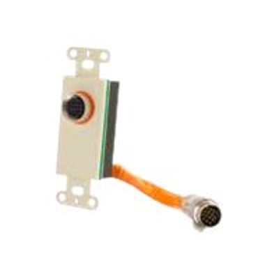 Cables To Go 60088 RapidRun 15-pin DIN Decorative Style Wall Plate - Ivory - Mounting plate - 15 pin RapidRun - ivory Cables To Go 60088 RapidRun 15-pin DIN Decorative Style Wall Plate - Ivory - Mounting plate - 15 pin RapidRun - ivory