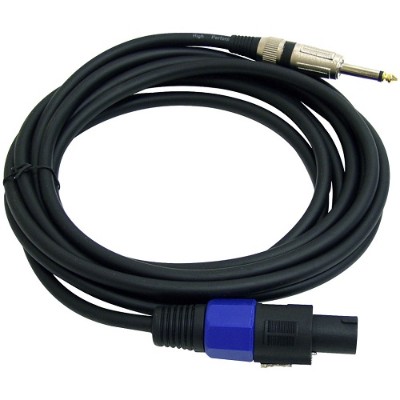 Pyle PPSJ15 15ft. 12 Gauge Professional Speaker Cable Compatible With Speakon Connector to 1/4'' Male Pyle PPSJ15 15ft. 12 Gauge Professional Speaker Cable Compatible With Speakon Connector to 1/4'' Male