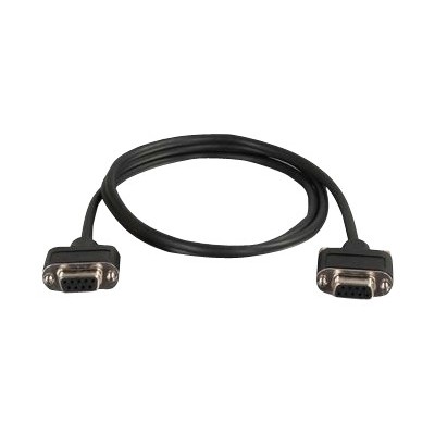 Cables To Go 52148 CMG-Rated DB9 Low Profile Cable F-F - Serial cable - DB-9 (F) to DB-9 (F) - 6 ft - molded thumbscrews - black Cables To Go 52148 CMG-Rated DB9 Low Profile Cable F-F - Serial cable - DB-9 (F) to DB-9 (F) - 6 ft - molded thumbscrews - black