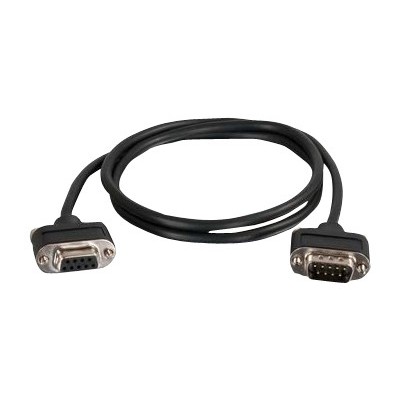 Cables To Go 52161 CMG-Rated DB9 Low Profile Cable M-F - Serial cable - DB-9 (M) to DB-9 (F) - 25 ft - molded thumbscrews - black Cables To Go 52161 CMG-Rated DB9 Low Profile Cable M-F - Serial cable - DB-9 (M) to DB-9 (F) - 25 ft - molded thumbscrews - black