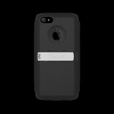 Trident Case AMS IPH5 BK Trident Kraken A.M.S. Series Case for cell phone silicone polycarbonate black for Apple iPhone 5