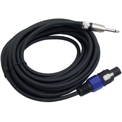 Pyle PPSJ30 30ft. 12 Gauge Professional Speaker Cable Compatible With Speakon Connector to 1/4'' Male Pyle PPSJ30 30ft. 12 Gauge Professional Speaker Cable Compatible With Speakon Connector to 1/4'' Male