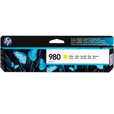 HP Inc. D8J09A 980 Yellow original ink cartridge for Officejet X585 Officejet Managed Color MFP X585 Officejet Managed Color Flow MFP X585