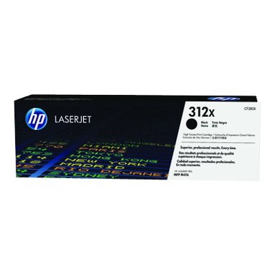 HP Inc. CF380X 312X High Yield black original LaserJet toner cartridge CF380X for LaserJet Pro MFP M476dn MFP M476dw MFP M476nw