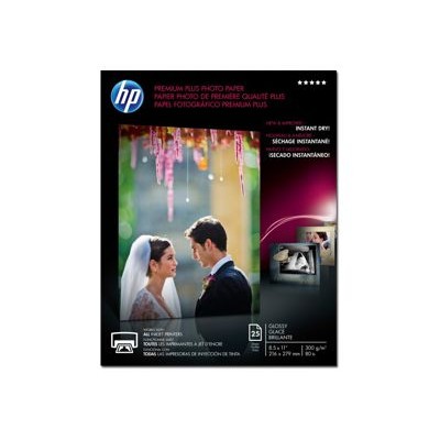 HP Inc. CR670A Premium Plus Glossy 11.5 mil Letter A Size 8.5 in x 11 in 300 g m² 25 sheet s photo paper for Officejet 4630 6000 6000 E609 700