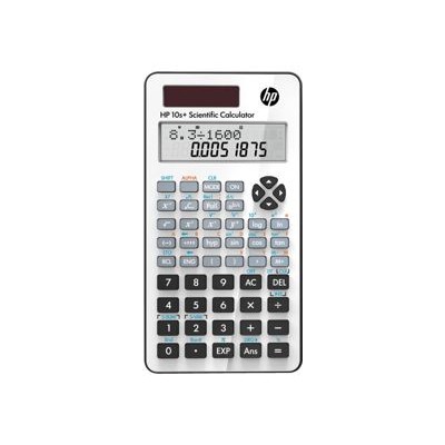 HP Inc. NW276AA ABA 10s Scientific calculator 10 digits 2 exponents solar panel battery white