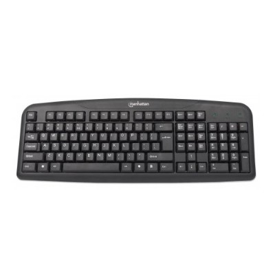Manhattan 175708 Enhanced Keyboard - USB Black Manhattan 175708 Enhanced Keyboard - USB Black
