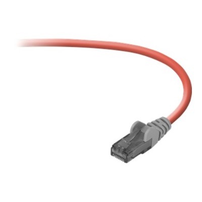 Belkin A3X189 10 RED S Crossover cable RJ 45 M RJ 45 M 10 ft UTP CAT 6 molded snagless red