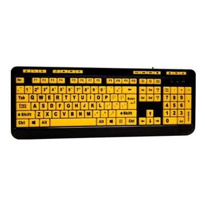Adesso AKB-132UY Luminous AKB-132UY - Keyboard - USB - black yellow Adesso AKB-132UY Luminous AKB-132UY - Keyboard - USB - black yellow
