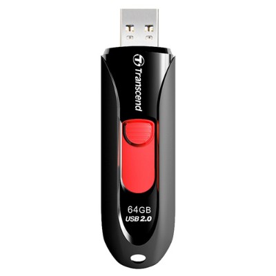 Transcend TS64GJF590K JetFlash 590 64GB USB 2.0 Flash Drive - Black Transcend TS64GJF590K JetFlash 590 64GB USB 2.0 Flash Drive - Black