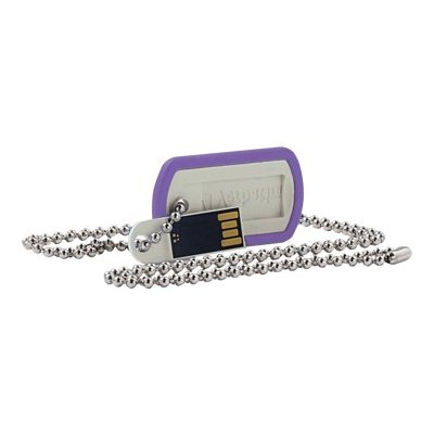 Verbatim 98672 16GB Dog Tag USB Flash Drive – Violet Verbatim 98672 16GB Dog Tag USB Flash Drive – Violet