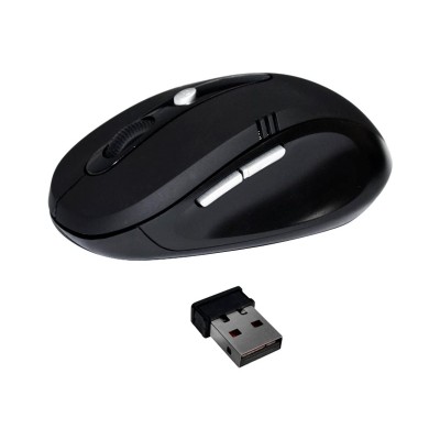 Hornet Tek WM 102 Mouse 6 buttons wireless 2.4 GHz USB wireless receiver black