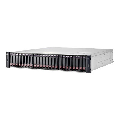 Hewlett Packard Enterprise E7W02SB Modular Smart Array 1040 Dual Controller SFF Storage Hard drive array iSCSI 1 GbE external rack mountable 2U Sm