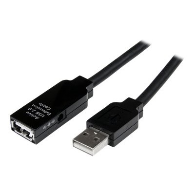 StarTech.com USB2AAEXT5M 5m USB 2.0 Active Extension Cable M F 5 meter USB A Male to USB A Female USB Repeater Extender Cable Black 15ft
